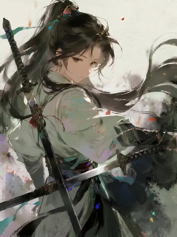 Watercolor Ink Sword Performance — Seedance Prompts